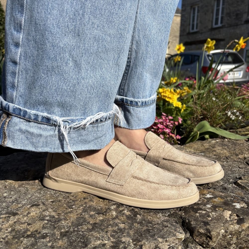 Mocassins beige