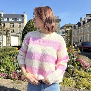 Pull Vanille - Rose